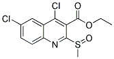 ETHYL 4,6-DICHLORO-2-(METHYLSULFINYL)QUINOLINE-3-CARBOXYLATE Struktur