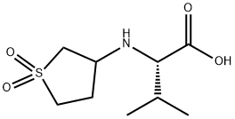 2-(1,1-DIOXO-TETRAHYDRO-1LAMBDA6-THIOPHEN-3-YL-AMINO)-3-METHYLBUTYRIC ACID Struktur