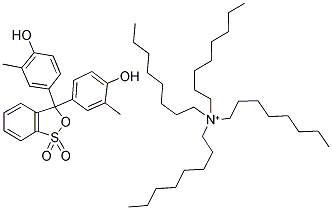 CRESOL RED TETRAOCTYLAMMONIUM SALT Struktur