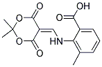 2-(((4,4-DIMETHYL-2,6-DIOXO(3,5-DIOXANYLIDENE))METHYL)AMINO)-3-METHYLBENZOIC ACID Struktur