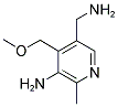 3-AMINO-5-AMINOMETHYL-4-METHOXYMETHYL-2-METHYLPYRIDINE Struktur