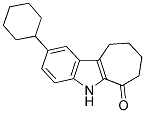 2-CYCLOHEXYL-7,8,9,10-TETRAHYDRO-5H-CYCLOHEPTA[B]INDOL-6-ONE Struktur