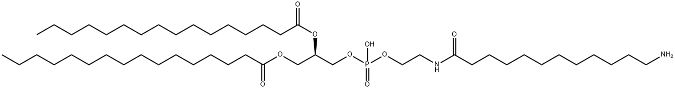 1,2-DIPALMITOYL-SN-GLYCERO-3-PHOSPHOETHANOLAMINE-N-(DODECANYLAMINE) Struktur