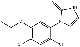 1-(2,4-DICHLORO-5-ISOPROPOXYPHENYL)-1H-IMIDAZOL-2-YLHYDROSULFIDE Struktur