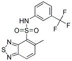 5-METHYL-N-[3-(TRIFLUOROMETHYL)PHENYL]-2,1,3-BENZOTHIADIAZOLE-4-SULFONAMIDE Struktur