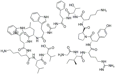 GLY-ILE-ARG-TYR-PRO-LYS-THR-PHE-GLY-TRP-LEU-TRP-LYS-LEU-VAL Struktur