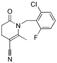 1-(2-CHLORO-6-FLUOROBENZYL)-2-METHYL-6-OXO-1,4,5,6-TETRAHYDRO-3-PYRIDINECARBONITRILE Struktur