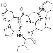 C(DILE-LEU-DTRP-DASP-PRO) Struktur