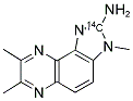 2-AMINO-3,7,8-TRIMETHYL-3H-IMIDAZO[4,5-F]QUINOXALINE-2-(14)C Struktur