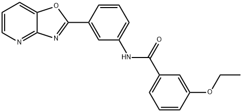 3-ETHOXY-N-(3-[1,3]OXAZOLO[4,5-B]PYRIDIN-2-YLPHENYL)BENZAMIDE Struktur