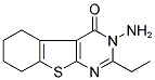 3-AMINO-2-ETHYL-3,4,5,6,7,8-HEXAHYDROBENZO[4,5]THIENO[2,3-D]PYRIMIDIN-4-ONE Struktur