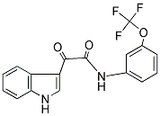 2-INDOL-3-YL-2-OXO-N-(3-(TRIFLUOROMETHOXY)PHENYL)ETHANAMIDE Struktur