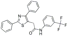 2-(2,4-DIPHENYL-1,3-THIAZOL-5-YL)-N-[3-(TRIFLUOROMETHYL)PHENYL]ACETAMIDE Struktur