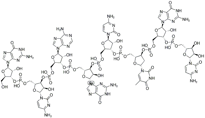 GCAGCTGC, 5'-NON-PHOSPHORYLATED Structure