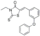 3-ETHYL-5-((3-PHENOXYPHENYL)METHYLENE)-2-THIOXO-1,3-THIAZOLIDIN-4-ONE Struktur