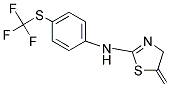 (3-METHYLENE(2,5-THIAZOLINYL))(4-(TRIFLUOROMETHYLTHIO)PHENYL)AMINE Struktur