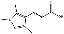 (2E)-3-(1,3,5-TRIMETHYL-1H-PYRAZOL-4-YL)ACRYLIC ACID Struktur