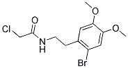 N1-(2-BROMO-4,5-DIMETHOXYPHENETHYL)-2-CHLOROACETAMIDE Struktur