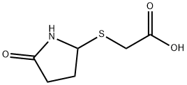 2-[(5-OXO-2-PYRROLIDINYL)SULFANYL]ACETIC ACID Struktur