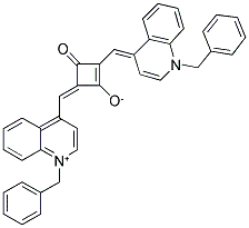 1-(1-BENZYL-1QUINOLIN-4-YLIDENEMETHYL)-3-(1-BENZYL-QUINOLINIUM-4-YL-METHYLENE)-2-OXO-CYCLOBUTENE-4-OLATE Struktur