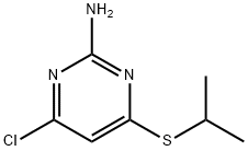 4-CHLORO-6-(ISOPROPYLSULFANYL)-2-PYRIMIDINAMINE Struktur