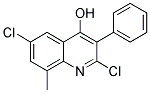 2,6-DICHLORO-8-METHYL-3-PHENYLQUINOLIN-4-OL Struktur