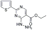 ETHYL 4-HYDRAZINO-2-(2-THIENYL)PYRIMIDINE-5-CARBOXYLATE Struktur