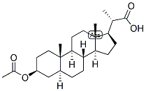 23,24-BISNOR-5-ALPHA-CHOLANIC ACID-3-BETA-OL ACETATE Struktur