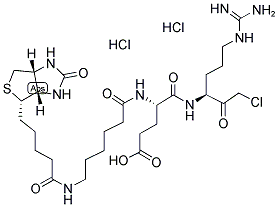 BIOTIN-X-GLU-GLY-ARG-CHLOROMETHYL KETONE, HCL Struktur