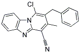 3-BENZYL-4-CHLORO-2-METHYLBENZO[4,5]IMIDAZO[1,2-A]PYRIDIN-1-YL CYANIDE Struktur