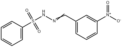 N'-[(E)-(3-NITROPHENYL)METHYLIDENE]BENZENESULFONOHYDRAZIDE Struktur