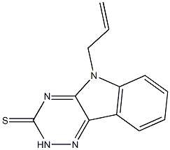 5-ALLYL-3-MERCAPTOINDOLO[2,3-E]-1,2,4-TRIAZINE Struktur