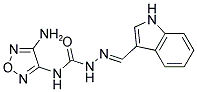 1H-INDOLE-3-CARBALDEHYDE N-(4-AMINO-1,2,5-OXADIAZOL-3-YL)SEMICARBAZONE Struktur