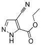 ETHYL 4-CYANO-1H-PYRAZOLE-5-CARBOXYLATE Struktur