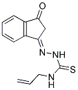 3-(AZA(((PROP-2-ENYLAMINO)THIOXOMETHYL)AMINO)METHYLENE)INDAN-1-ONE Struktur