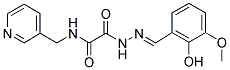 2-[2-(2-HYDROXY-3-METHOXYBENZYLIDENE)HYDRAZINO]-2-OXO-N-(3-PYRIDINYLMETHYL)ACETAMIDE Struktur