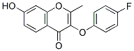 3-(4-FLUORO-PHENOXY)-7-HYDROXY-2-METHYL-CHROMEN-4-ONE Struktur