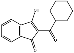 2-(CYCLOHEXYLCARBONYL)-3-HYDROXYINDEN-1-ONE Struktur