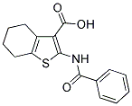 2-(BENZOYLAMINO)-4,5,6,7-TETRAHYDRO-1-BENZOTHIOPHENE-3-CARBOXYLIC ACID Struktur