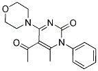 5-ACETYL-6-METHYL-4-MORPHOLIN-4-YL-1-PHENYLPYRIMIDIN-2(1H)-ONE Struktur