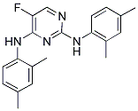 N,N'-BIS(2,4-DIMETHYLPHENYL)-5-FLUOROPYRIMIDINE-2,4-DIAMINE Struktur