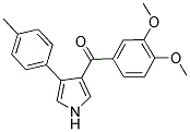 (3,4-DIMETHOXYPHENYL)[4-(4-METHYLPHENYL)-1H-PYRROL-3-YL]METHANONE Struktur