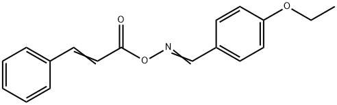 1-([(CINNAMOYLOXY)IMINO]METHYL)-4-ETHOXYBENZENE Struktur