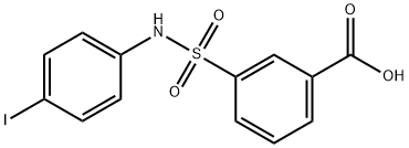 3-(4-IODO-PHENYLSULFAMOYL)-BENZOIC ACID Struktur