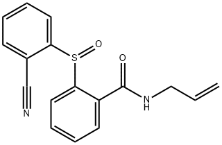 N-ALLYL-2-[(2-CYANOPHENYL)SULFINYL]BENZENECARBOXAMIDE Struktur