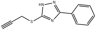 5-PHENYL-3-PROP-2-YNYLTHIO-1H-1,2,4-TRIAZOLE Struktur