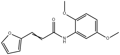 N-(2,5-DIMETHOXYPHENYL)-3-(2-FURYL)ACRYLAMIDE Struktur