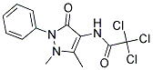 2,2,2-TRICHLORO-N-(1,5-DIMETHYL-3-OXO-2-PHENYL-2,3-DIHYDRO-1H-PYRAZOL-4-YL)ACETAMIDE Struktur