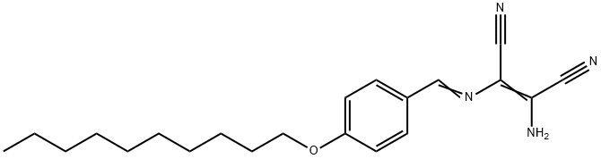 2-AMINO-1-(1-AZA-2-(4-DECYLOXYPHENYL)VINYL)ETHENE-1,2-DICARBONITRILE Struktur