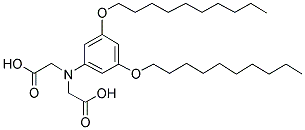 N-[3,5-BIS(DECYLOXY)PHENYL]-N-(CARBOXYMETHYL)GLYCINE Struktur